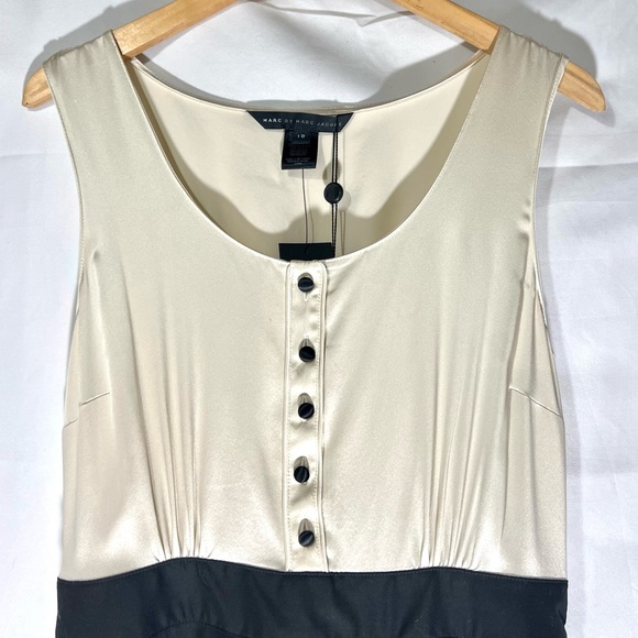 Marc Jacobs NWT SILK Tuxedo Wool 10 Cocktail Prom Wedding Party Dress Formal - Picture 8 of 12